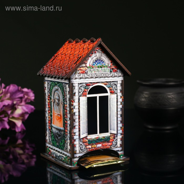 Чайный домик Дом из красного кирпича, 9,8×9,8×17,4 см чайный домик дом из красного кирпича 9 8×9 8×17 4 см