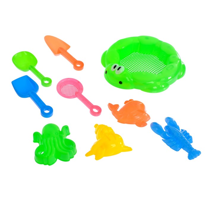 Песочный набор "Морские приключения", 9 предметов, МИКС