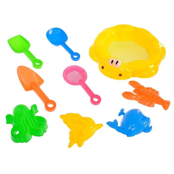 Песочный набор "Морские приключения", 9 предметов, МИКС