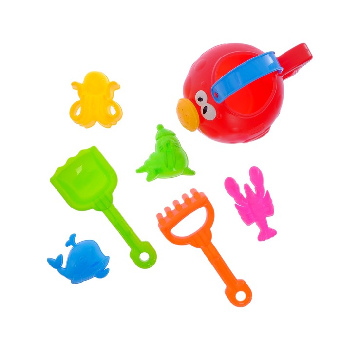 Песочный набор "Рыбка", 7 предметов, МИКС