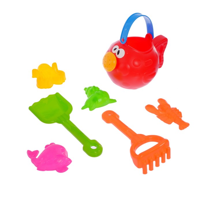 Песочный набор "Рыбка", 7 предметов, МИКС