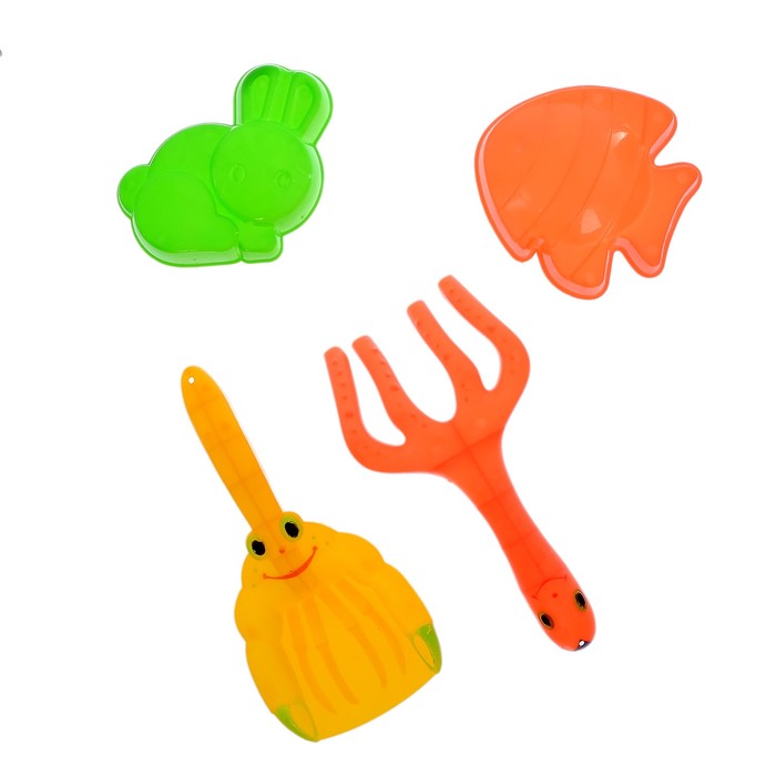 Песочный набор "Песочек", 4 предмета, МИКС