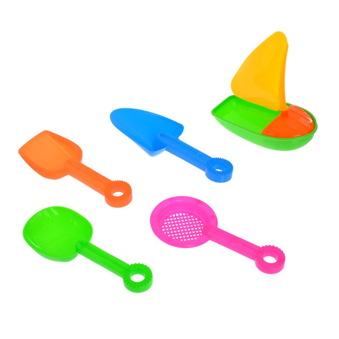 Песочный набор "Лодочка", 5 предметов, МИКС