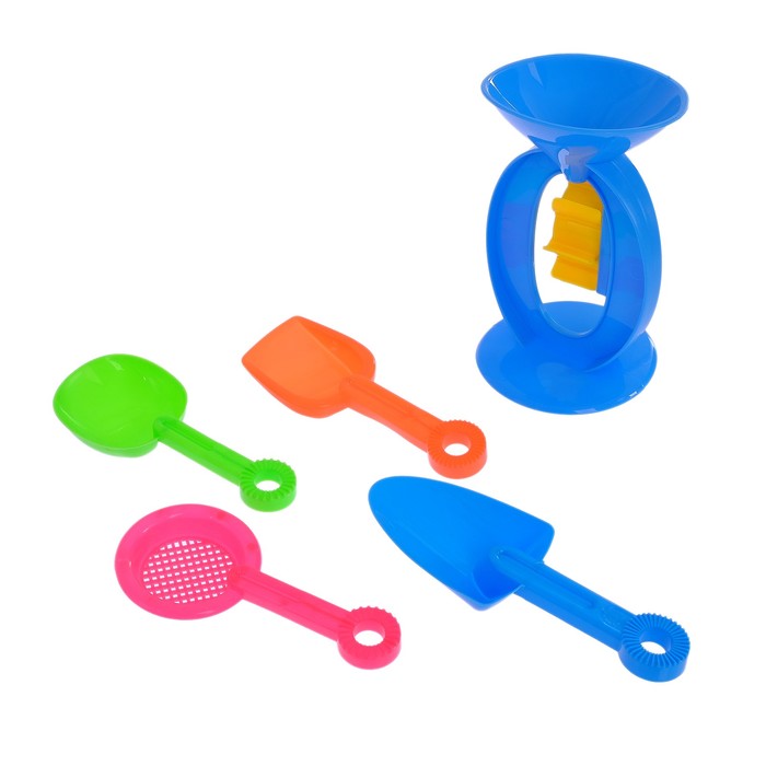 Песочный набор "Весёлый песочек", 5 предметов, МИКС