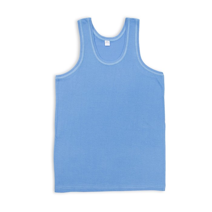 Майка мужская, цвет голубой, размер 48