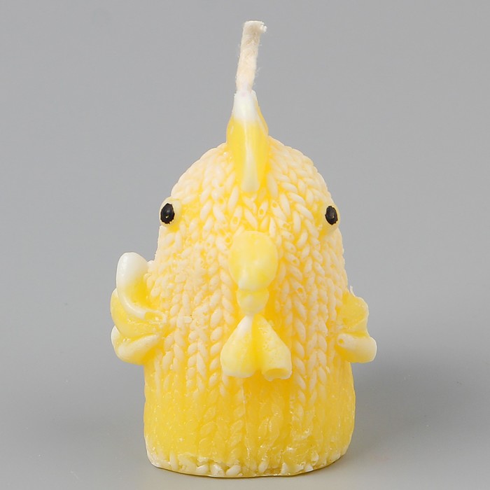 Свеча "Цыпленок вязаный" 5.5х5см МИКС