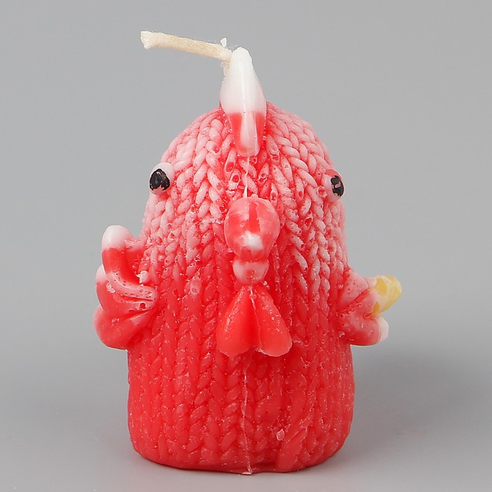 Свеча "Цыпленок вязаный" 5.5х5см МИКС