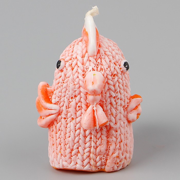 Свеча "Цыпленок вязаный" 5.5х5см МИКС