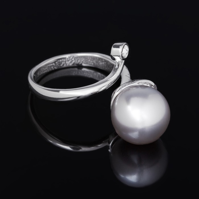 Кольцо "Исида", безразмерное, цвет серый в чернёном серебре