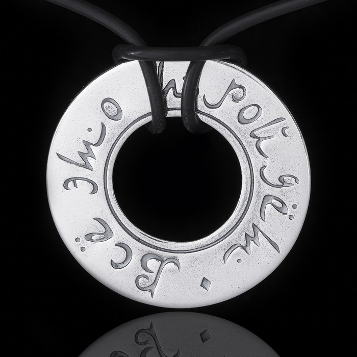 Кулон "Все пройдёт", цвет чернёное серебро