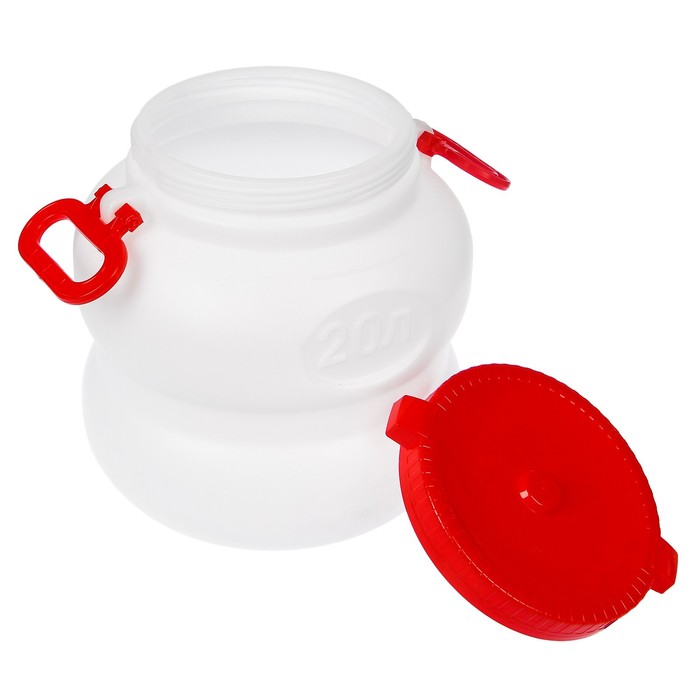 Фляга пищевая «Байкал», 20 л, с навесными ручками, белая