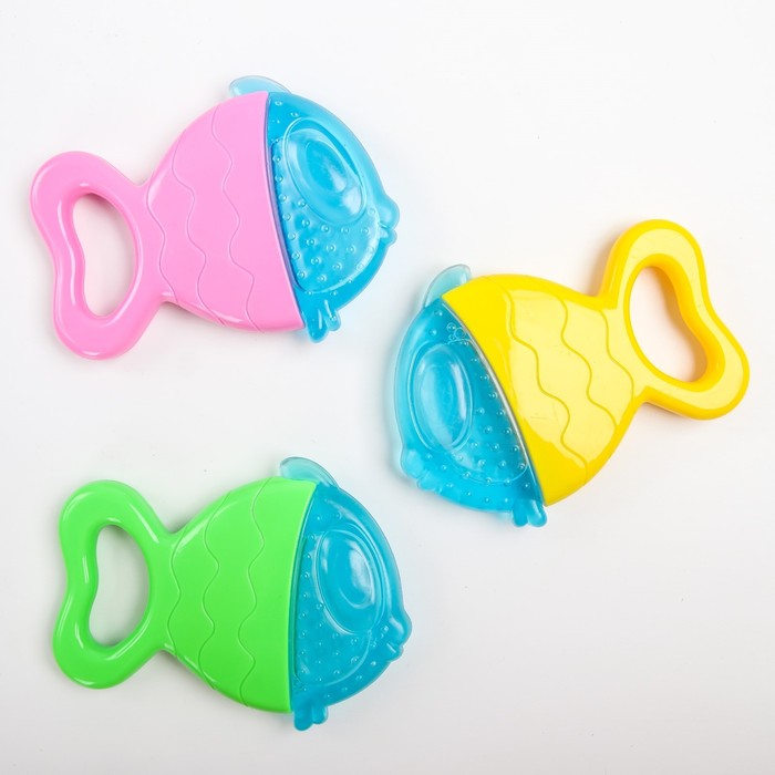Прорезыватель для зубов «Рыбка», цвета МИКС