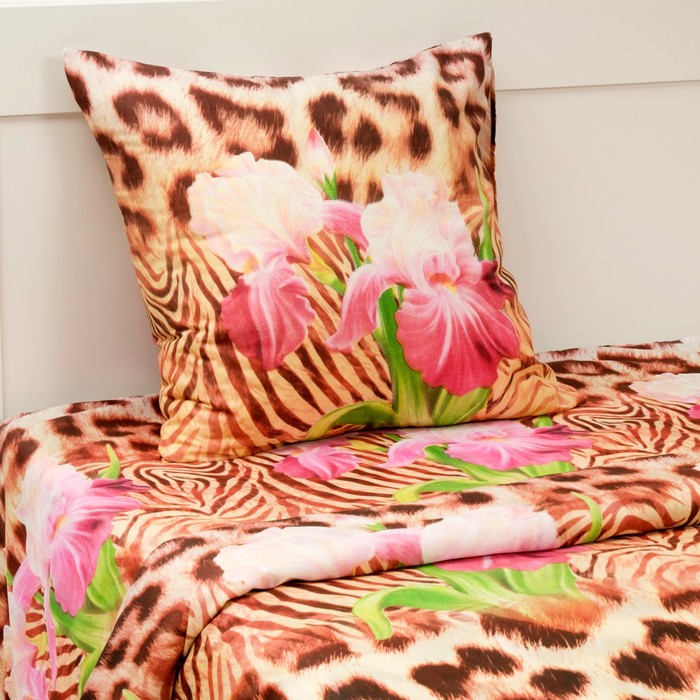 Постельное бельё 1,5 сп. Лепота рис. Клеопатра 143х215 см, 145х214 см, 70х70 см - 1 шт., 55 г/м², микрофибра