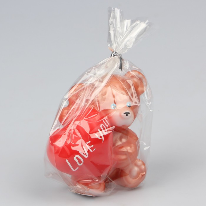 Свеча " Влюбленный мишка", h=8см