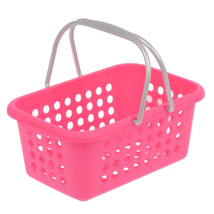 Корзина 250x167x99 мм с ручками, цвет малина