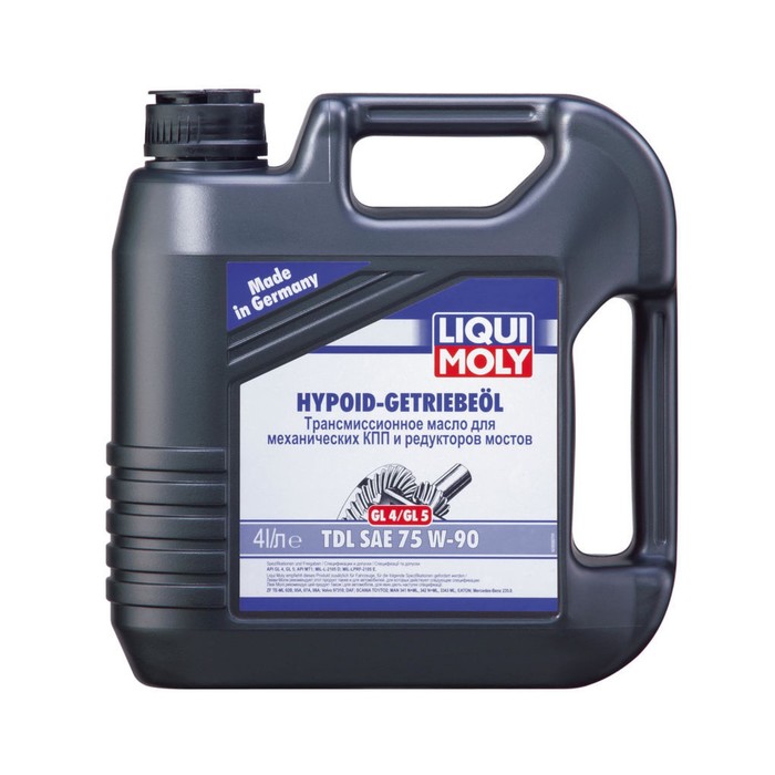 Трансмиссионное масло LiquiMoly 75W-90 Hypoid-GetriebTDL п/синтетическое GL4/GL5, 4 л