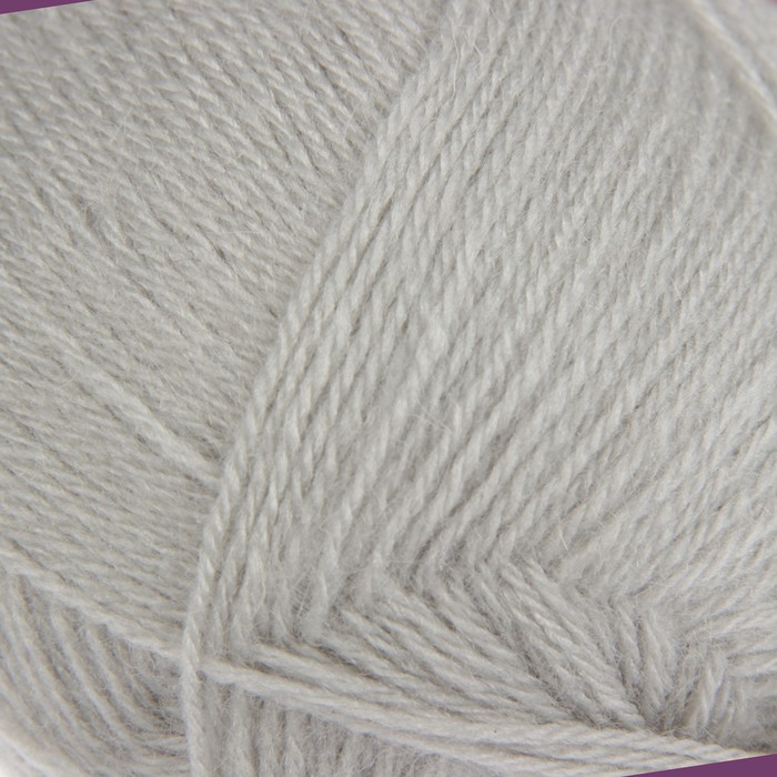 Пряжа "Angora Luks" 10% мохер, 10% шерсть, 80% акрил 550м/100г (969 серебристо-серый)