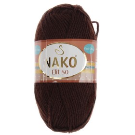 

Пряжа "ELIT 50" 100% акрил 125м/50г (1182 темно коричневый)