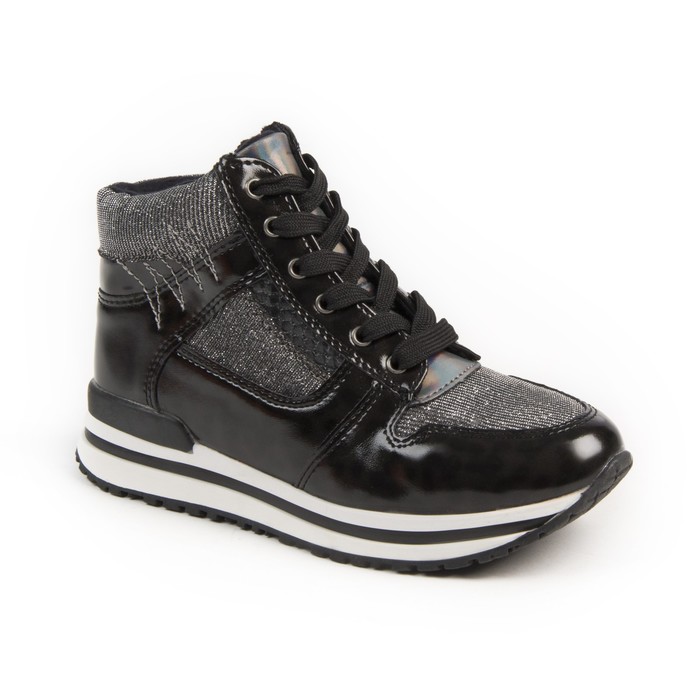 Ботинки для школьников девочек арт. SС-25406 (чёрный) (р. 32)