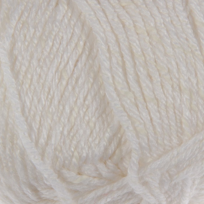 Пряжа "Natural Bebe" 10% бамбук, 14% хлопок, 76% акрил 225м/100г (208 белый )