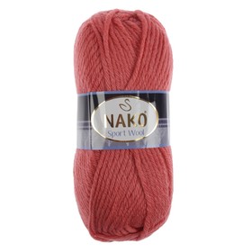 

Пряжа "Sport wool" 25% шерсть, 75% акрил 120м/100г (11224 коралловый)