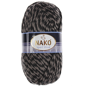 

Пряжа "Sport wool" 25% шерсть, 75% акрил 120м/100г (21342 принт)