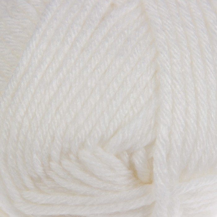 Пряжа "Sport wool" 25% шерсть, 75% акрил 120м/100г (208 белый)