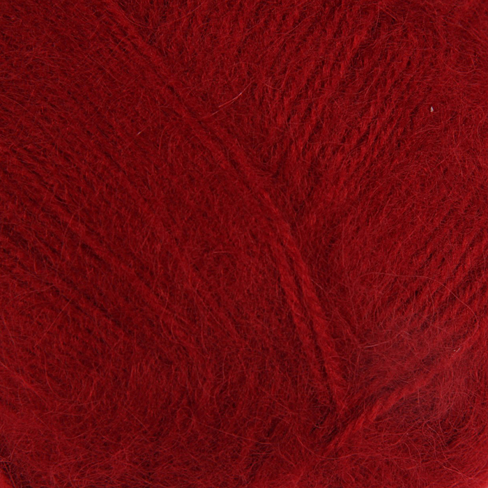 Пряжа "Super Angora" 35 % мохер, 65 % премиум акрил 395м/100г (1175 тем.красный)