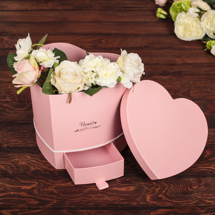 Коробка подарочная трансформер, розовый, 23,5 х 21 х 21 см