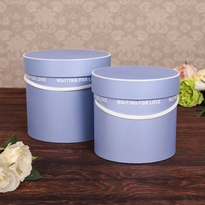 Набор коробок 2в1, 22,5 х 22,5 х 20,5 - 20 х 20 х 18,5 см