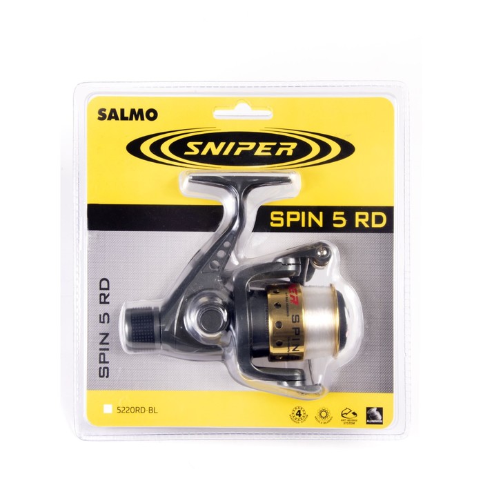 Катушка Salmo Sniper Spin 5 5220RD, 4+1BB катушка salmo sniper spin 5 5220rd 4 1bb