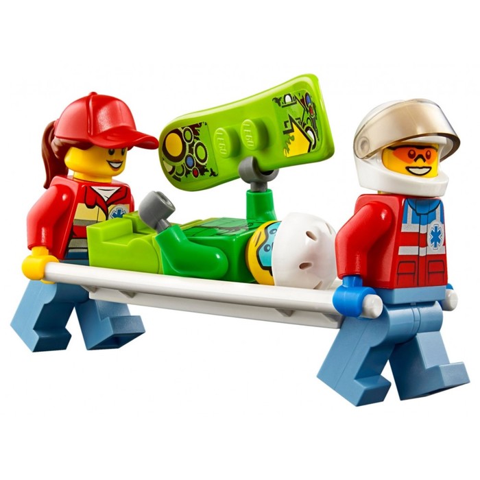 Конструктор Город "Вертолёт скорой помощи", 190 деталей