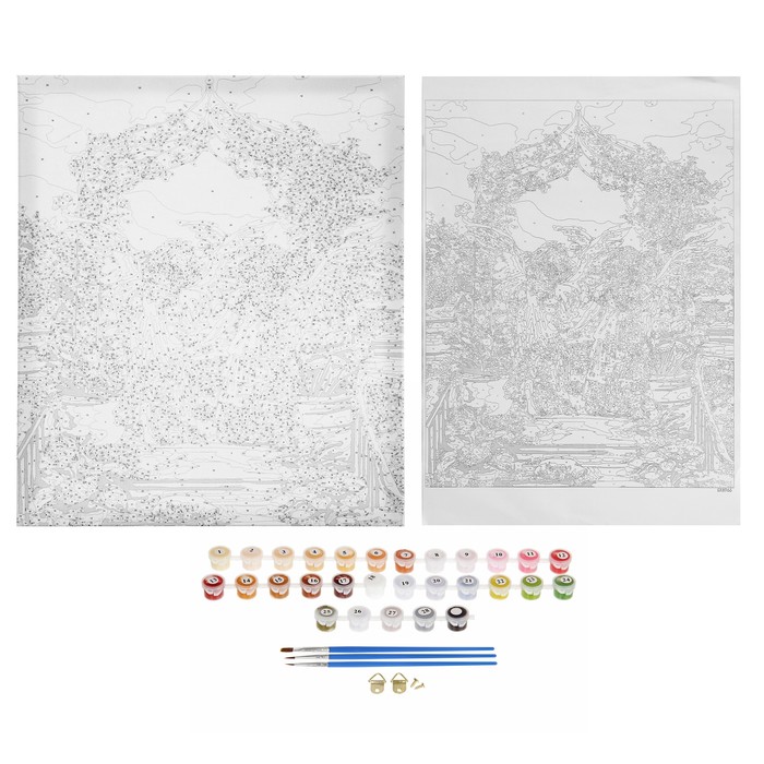 Картина по номерам "Друзья-ангелы"