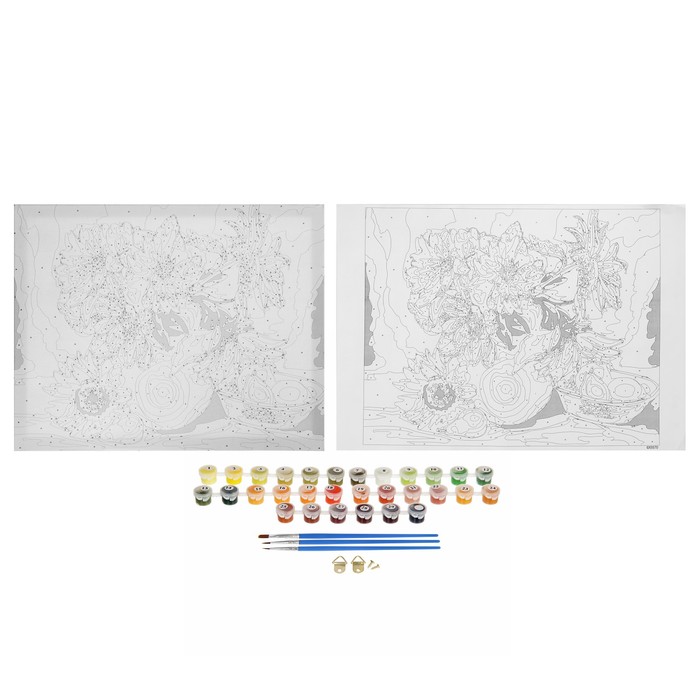 Картина по номерам "Солнечные цветы"