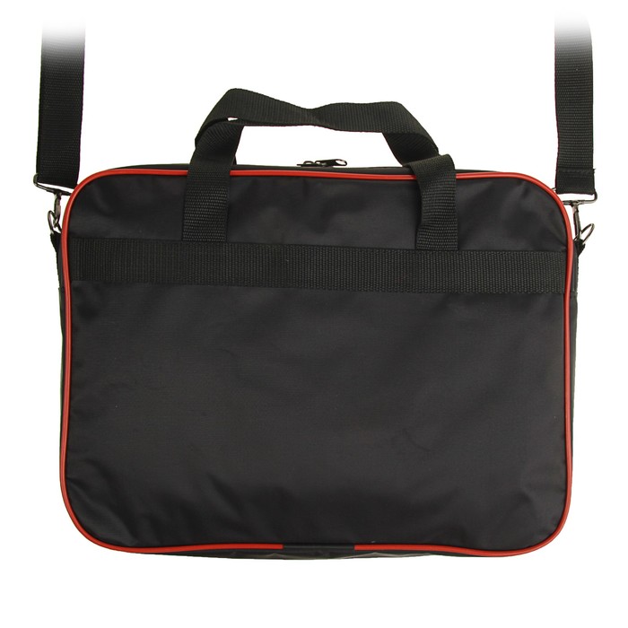 Папка с ручками текстиль А4 70мм 370х270 плечевой ремень Luris для мальчика «Мото»