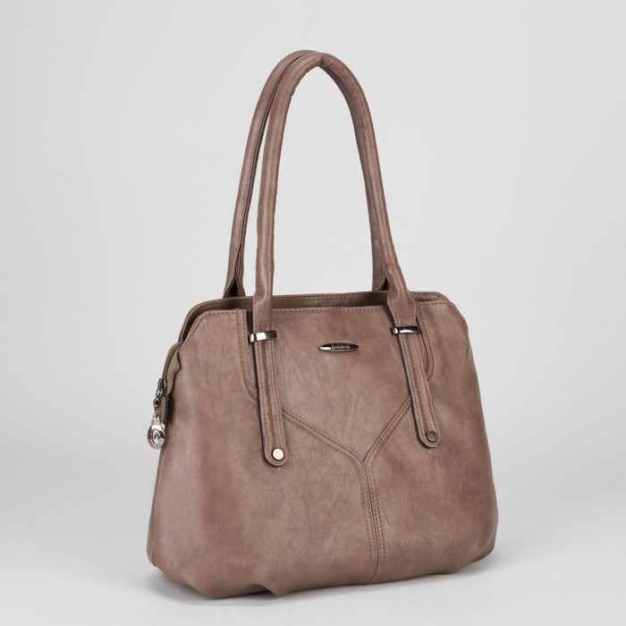 Сумка женская, отдел с перегородкой на молнии, наружный карман, цвет хаки