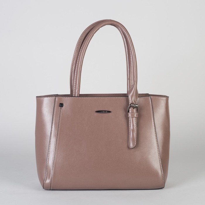 Сумка женская, отдел с перегородкой на молнии, наружный карман, цвет пудровый