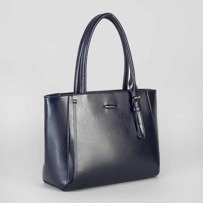 Сумка женская, отдел с перегородкой на молнии, наружный карман, цвет синий