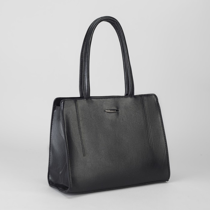 Сумка женская, отдел с перегородкой на молнии, наружный карман, цвет чёрный