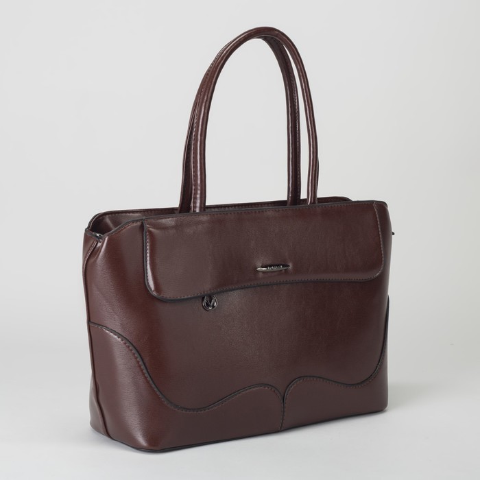 Сумка женская, отдел с перегородкой на молнии, 2 наружных кармана, цвет бордовый