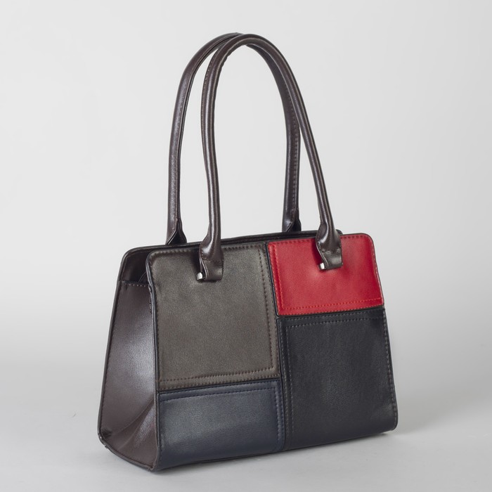 Сумка женская, отдел с перегородкой на молнии, наружный карман, цвет коричневый