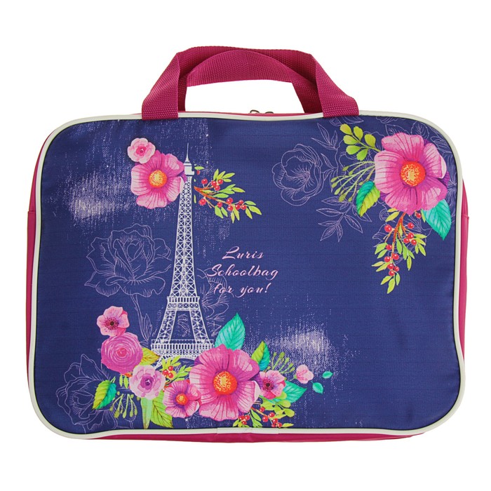 Папка с ручками текстиль А4 70 мм 370*270 Luris "Париж"