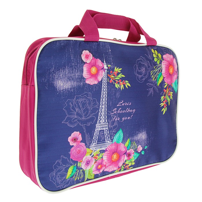 Папка с ручками текстиль А4 70 мм 370*270 Luris "Париж"