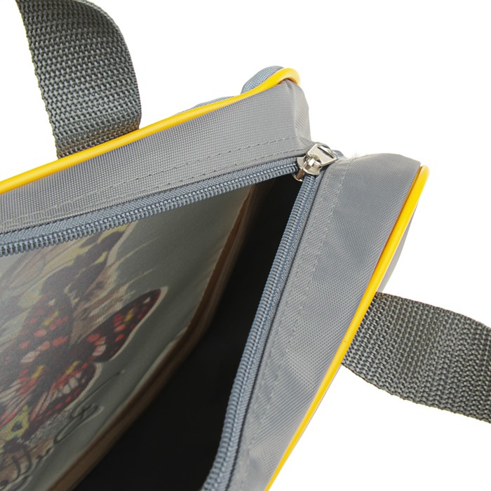 Папка с ручками текстиль А4 70 мм 370*270 Luris "Бабочка"