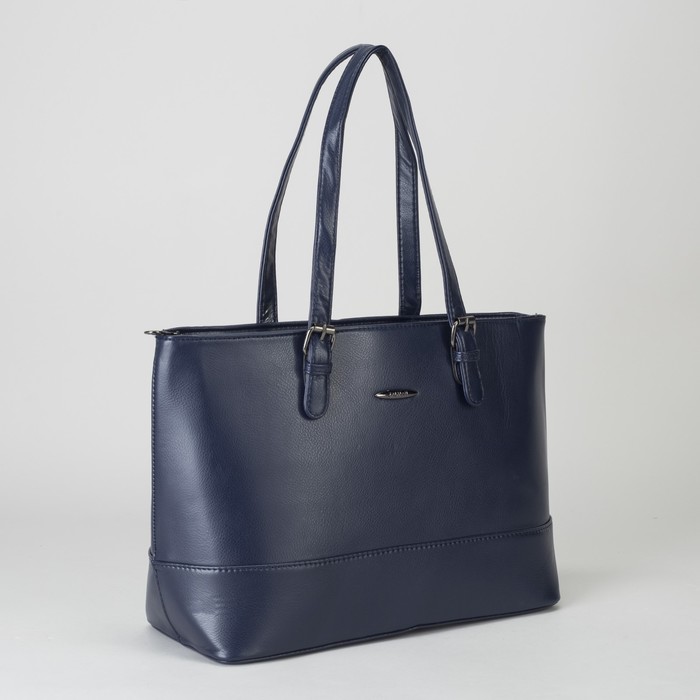 Сумка женская, отдел с перегородкой на молнии, наружный карман, цвет синий