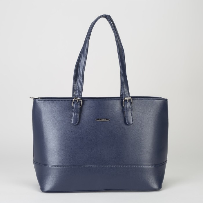 Сумка женская, отдел с перегородкой на молнии, наружный карман, цвет синий