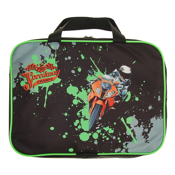 Папка с ручками текстиль А4 70 мм 370*270 Luris "Мото"