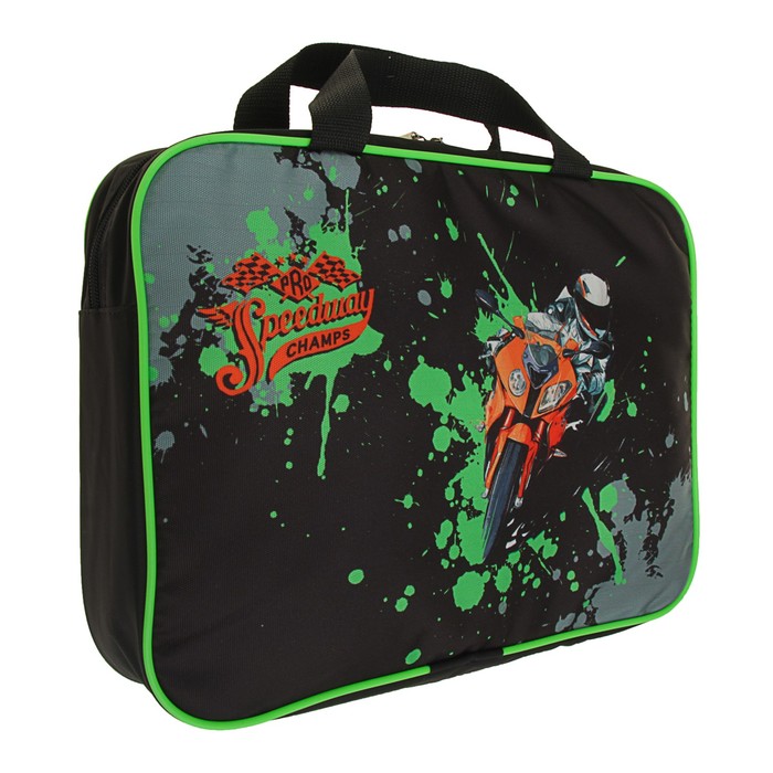 Папка с ручками текстиль А4 70 мм 370*270 Luris "Мото"