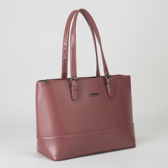 Сумка женская, отдел с перегородкой на молнии, наружный карман, цвет красный