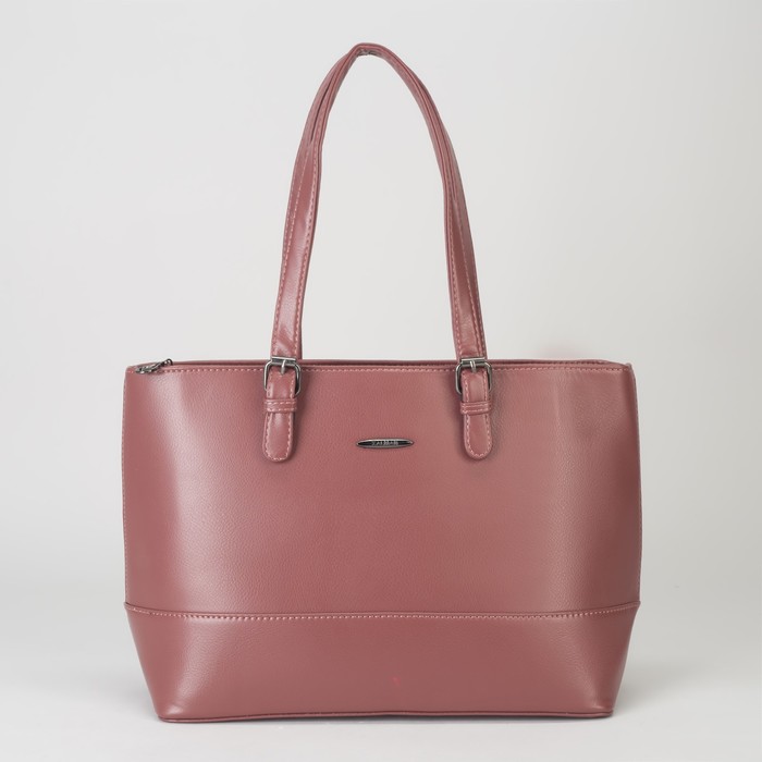 Сумка женская, отдел с перегородкой на молнии, наружный карман, цвет красный